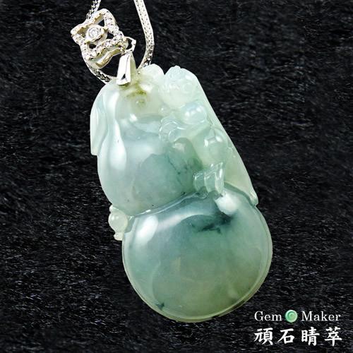 【GemMaker頑石睛萃】福如攀龍天然A貨翡翠項鍊