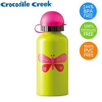 【美國Crocodile Creek】環保兒童不鏽鋼水瓶(蝴蝶)-行動