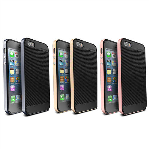 【U.CASE】有殼 APPLE iPhone SE 5 5S 保護殼 金屬色邊框 超薄 矽膠保護殼 手機殼 軟殼