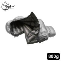 【OutdoorBase】Snow Monster-頂級羽絨保暖睡袋匈牙利白鴨絨FP700+UP loft Premium Duck 極輕量羽絨睡袋-24691(太空灰.中灰/800g)-行動