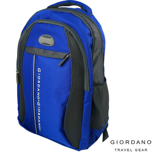 GIORDANO ~ 佐丹奴 二代休閒格紋旅行後背包 (寶藍 )