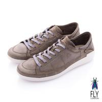 Fly London(男) 哲學之思 手染自然色系綁帶休閒鞋 - 石灰