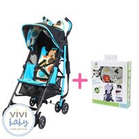 ViVibaby 迪士尼米奇輕便推車組(米奇點點傘車+米奇推車配件組)
