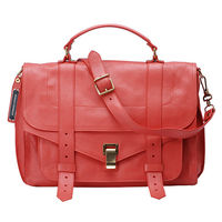 Proenza Schouler PS1 Large D1山羊皮手提斜背包(大-珊瑚紅)