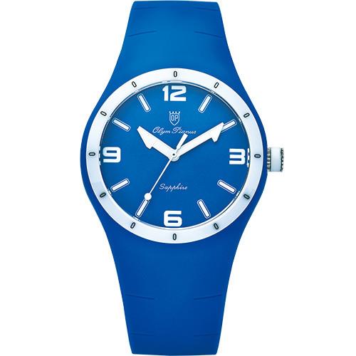 Olym Pianus奧柏表-真自我炫彩時尚運動腕錶(藍)