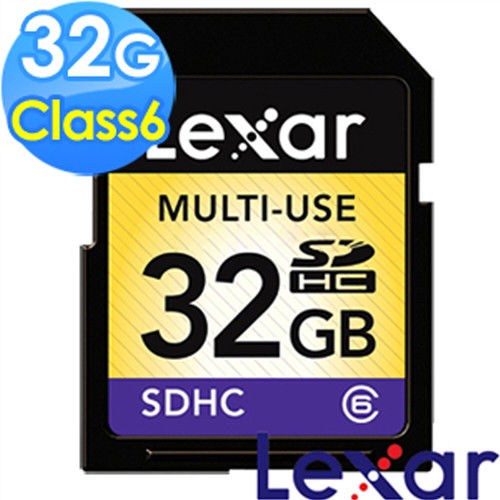 【Lexar 雷克沙】32G SDHC Class6 記憶卡 (裸裝平輸)