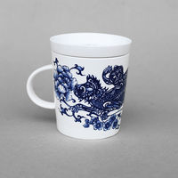 【青花皇后楊莉莉】生肖杯-猴(輩輩封侯)
