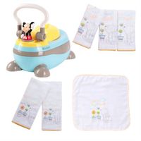 【ViVibaby】Disney米奇/米妮/維尼三用便器組(迪士尼便器+手帕+雙面手帕+澡巾)