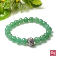 【金石工坊】天然平安東菱石手鍊(8mm)