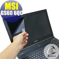 【EZstick】MSI GS60 6QC 系列專用 靜電式筆電LCD液晶螢幕貼 (可選鏡面或霧面)