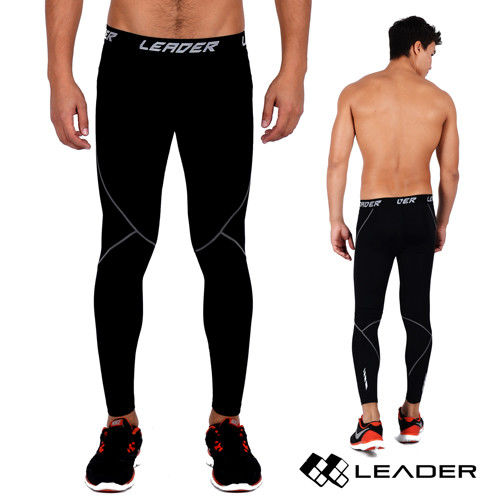 LEADER X-PRO梯度壓縮運動緊身褲 男款 兩色