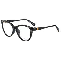 SWAROVSKI-貓眼水鑽 光學眼鏡(黑色)SW4075