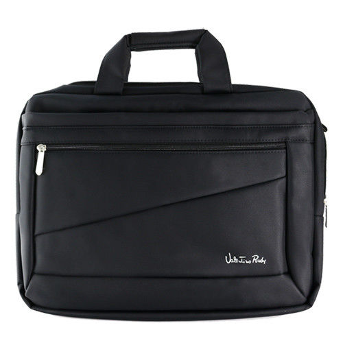 【Valentino Rudy】質感黑三用電腦公事包Z7923(筆電防震設計)