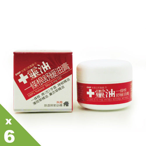 【十靈本舖】十靈油一條根舒緩油膏(30g)6入