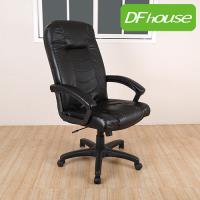 《DFhouse》艾多經典半牛皮辨公椅 - 黑色