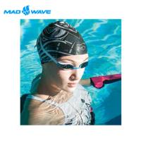俄羅斯MADWAVE成人矽膠泳帽 STRIPESII