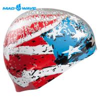俄羅斯MADWAVE成人矽膠泳帽 USA