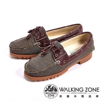 【WALKING ZONE】情侶款復刻拼接雷根鞋(咖色) -女鞋_(男女款尺寸皆有)