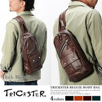 【TRICKSTER】日本品牌 斜背包 腳踏車包 A5 單肩後背包 側背包 經典皮革感 都會潮流【tr51】