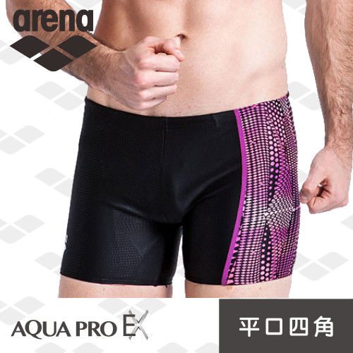 【限量 今夏新款】arena 男士 平口四角泳褲 潮性感 高彈 舒適 耐穿 抗氧化 AQUA PRO EX系列 訓練款 TSS6121M