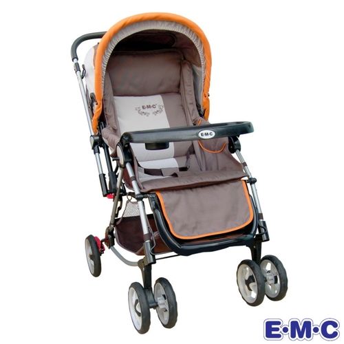 EMC全罩式三用豪華推車(搖床、搖椅、推車)棕色