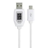 【KINYO】Micro USB 極速3A充電傳輸LED顯示發光線(USB-75)