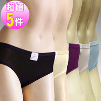 桑緹絲簡約舒適100%蠶絲內褲超值5件