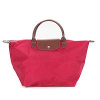 LONGCHAMP Le Pliage 短把摺疊水餃包(中/紅)