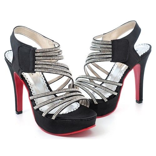 【 cher美鞋】質感水鑽迷人涼鞋♥黑色/金色♥740-03