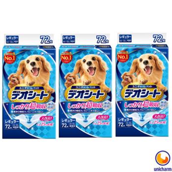 Unicharm 日本消臭大師 超吸收狗尿墊M72片3包
