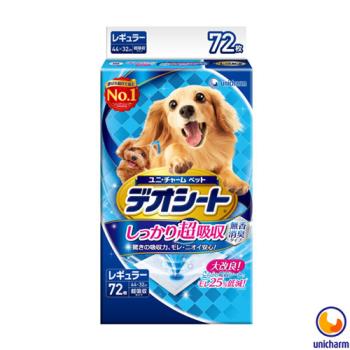【Unicharm】日本消臭大師 超吸收狗尿墊 M72片 X 1包