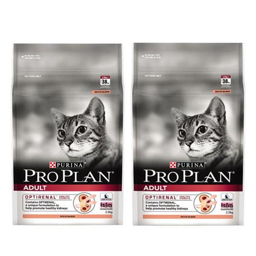 【PROPLAN】冠能 挑嘴成貓鮭魚潤毛配方 2.5公斤 X 2包