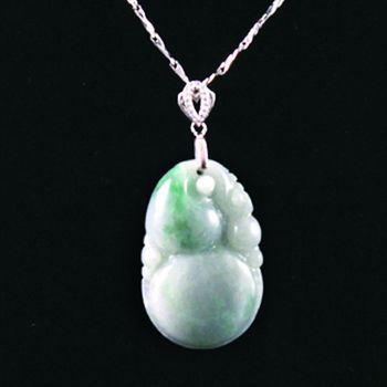 【典藏富玉】喜鹊临门天然翡翠坠鍊