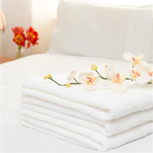 【花季】典雅風情-純白五星飯店級厚織大浴巾x6件組