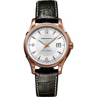 Hamilton Viewmatic 紳士大三針機械腕錶-玫瑰金框x咖啡/40mm H32645555