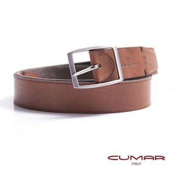 CUMAR 義大利原裝進口-外牛皮內丹寧造型皮帶 0596-D47-02