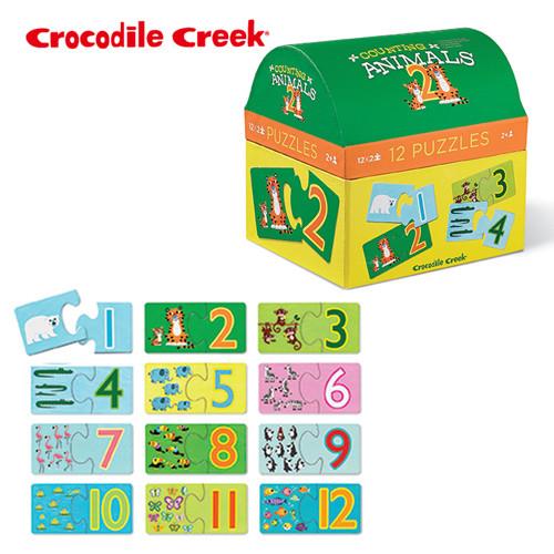 【美國Crocodile Creek】趣味配對拼圖系列-寶寶學數數
