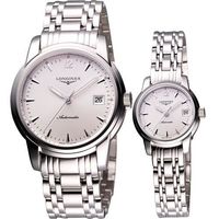 LONGINES Saint-Imier 機械對錶-銀/38+26mm L27634726+L22634726
