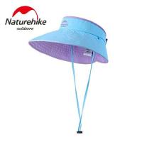 【Naturehike】繽紛撞色款雙面可戴空頂遮陽帽/防曬帽 (藍紫色)