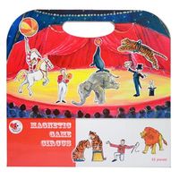 【BabyTiger虎兒寶】比利時 Egmont Toys 艾格蒙繪本風遊戲磁貼書 - 馬戲團