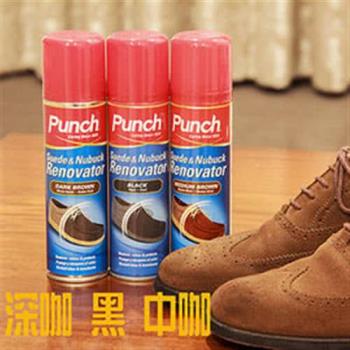 【鞋之潔】英國PUNCH 064麂皮補色噴劑200ml 防雨水污塵 回復原色