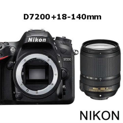 【SD128G+副電+單眼包】Nikon  D7200+18-140mm*(中文平輸)