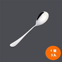 PUSH! 餐具用品不銹鋼水滴型湯匙勺子湯勺餐具 1號5pcs套組 E38