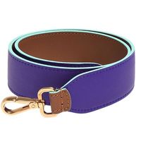 FENDI 經典STRAP YOU系列撞色雙面皮革背帶(紫X棕)