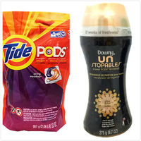 美國原裝Tide Pods汰漬洗衣凝膠球3效合1(38入*1)+【美國PG芳香粒】衣物芳香粒-珍珠夢幻(美版)(275g) *2