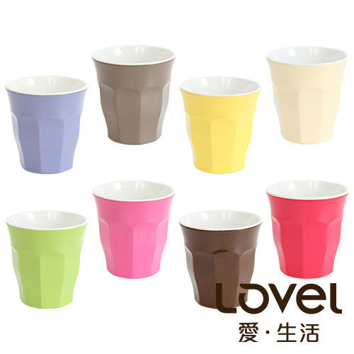 LOVEL 馬卡龍色系水杯300ml8入組(共8色)