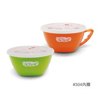 【安妮兔】304內膽炫彩寶寶碗2入-15CM(買一送一) 062UP-A56