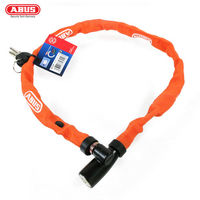 ABUS 德國防盜鎖 1500 web Key Chain 60cm單車鑰匙鎖-橘