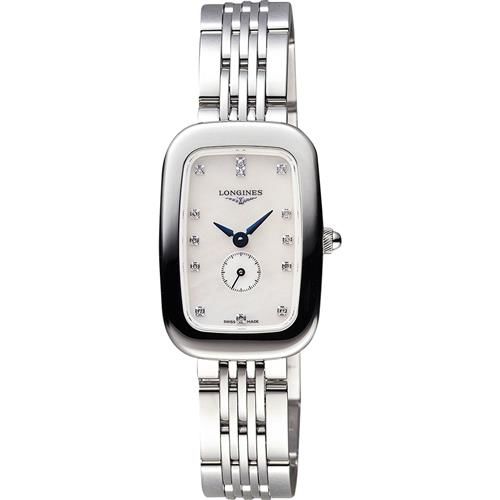 LONGINES 浪琴 Equestrian 騎仕系列真鑽小秒針女錶-珍珠貝/21.5mm L61414876