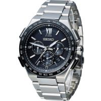 SEIKO Brightz 沉穩商務鈦金屬計時太陽能電波錶 8B92-0AF0D